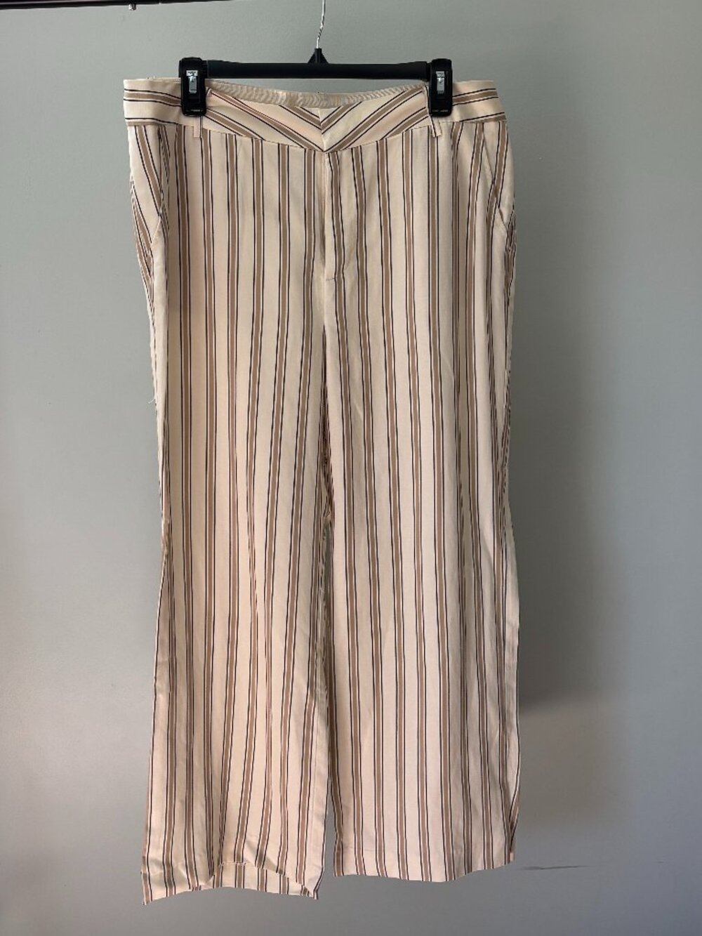 Part Two Copenhagen Striped Wide-Leg Trousers Size 12 (EU 42) NWT